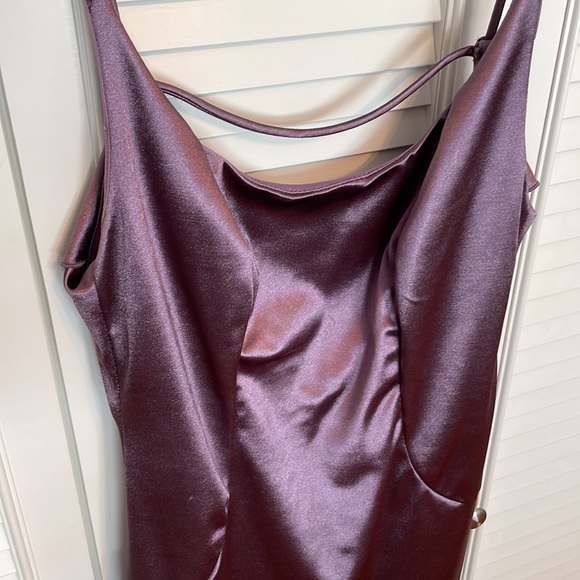 Mini cocktail dress. Purple lavender. S - Picture 4 of 5